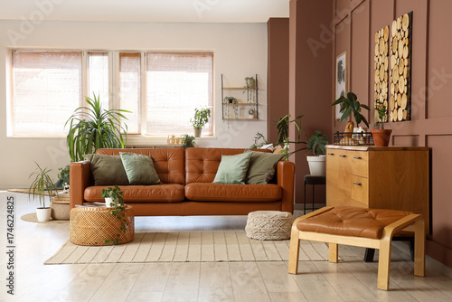 Interior of stylish living ...