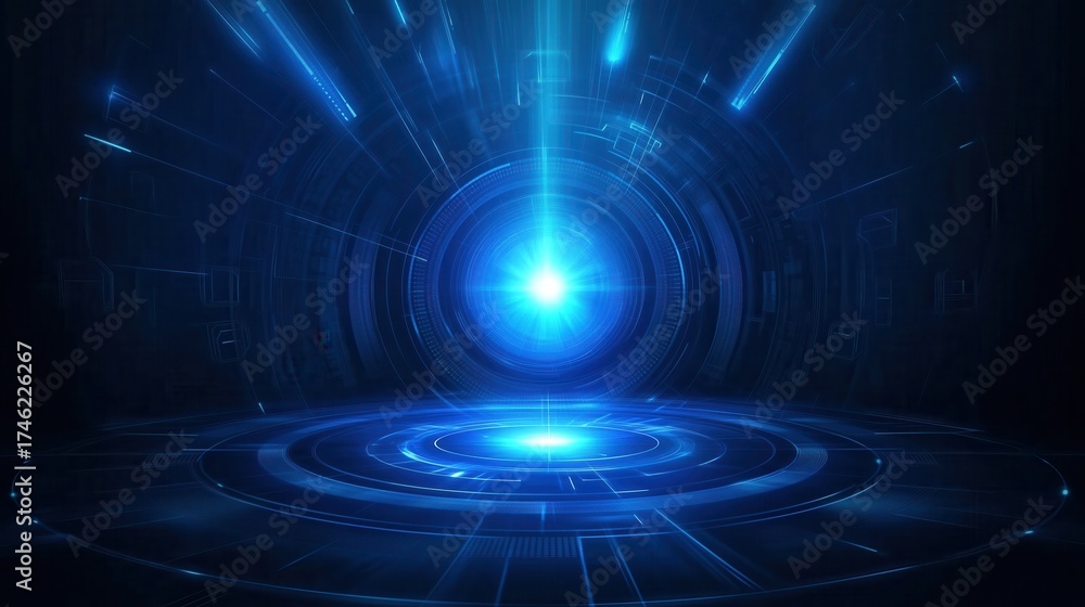 Fototapeta premium Futuristic Sci-Fi Portal