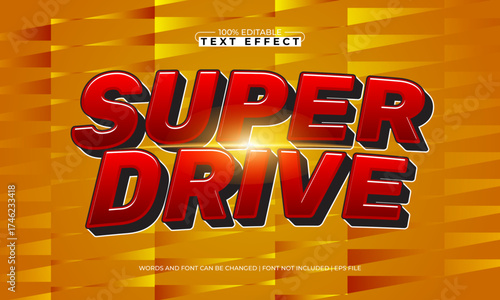 super drive editable text effect