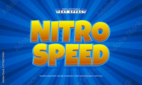 nitro speed editable text effect