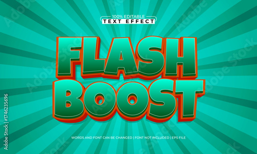 flash boost editable text effect