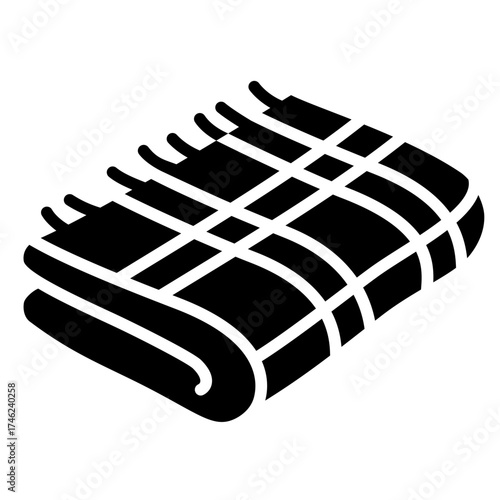 Plaid Blanket Icon