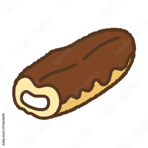 手書き風のアイコン　エクレア