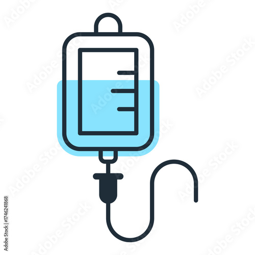 Infuse icon, iv bag icon