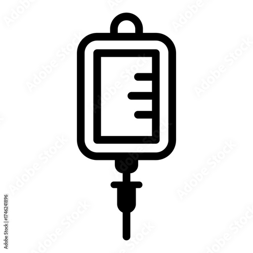 Infuse icon, iv bag icon