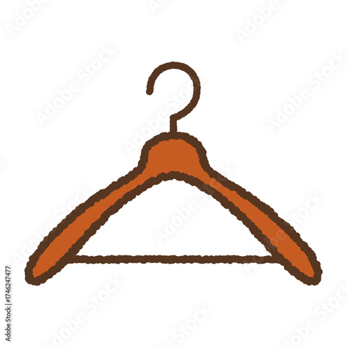 手書き風のアイコン　ハンガー