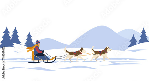 Dog Sledding Adventure in Winter Wonderland A Thrilling Ride Through Snowy Mountains