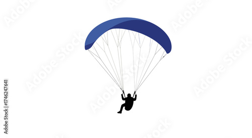 Paragliding Adventure A Silhouette of Freedom in the Sky