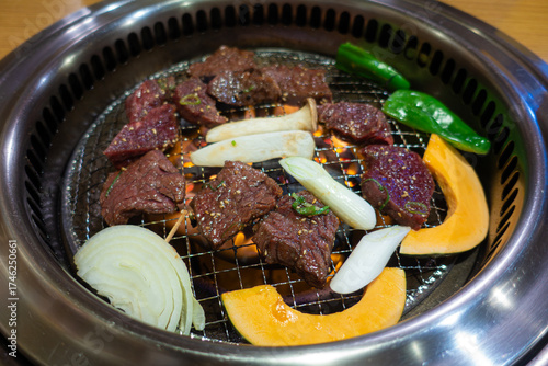 'Yakiniku' is grilled meat that you get to cook by yourself
