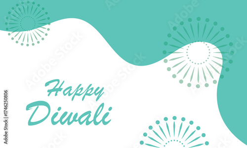 Happy diwali wallpaper celebrate festival of lights with text . Banner, background, card,etc.