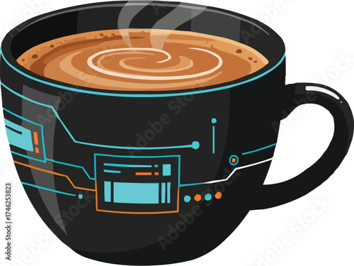 Hovering Coffee Cup