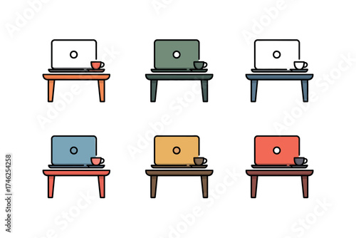 Minimal Laptop Icon Design