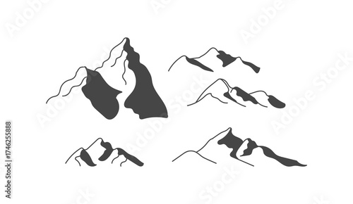 mountain vector illustration