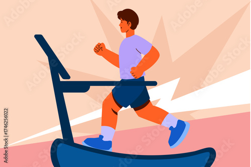 Person runs on a treadmill for steady cardio and indoor endurance training.