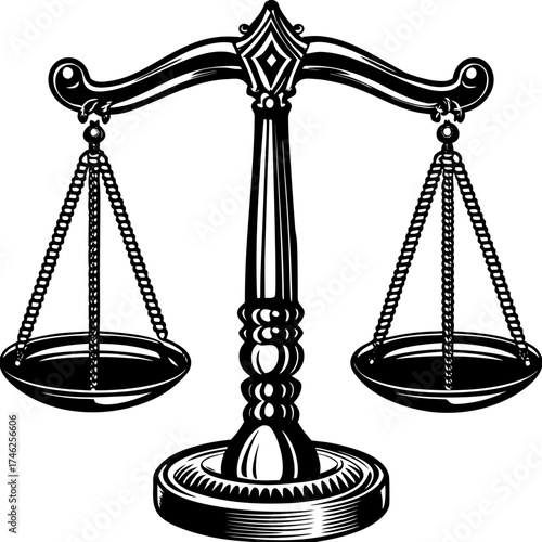 scales of justice vector, Eps file. 
