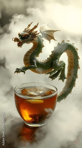 Wallpaper Mural chinese dragon in the sky Torontodigital.ca