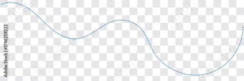 Long squiggle dashed, dotted line arrow vector icon. long dotted arrow icon vector illustration. Dashed lines.