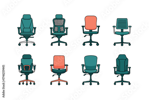 Modern Office Seat Icon