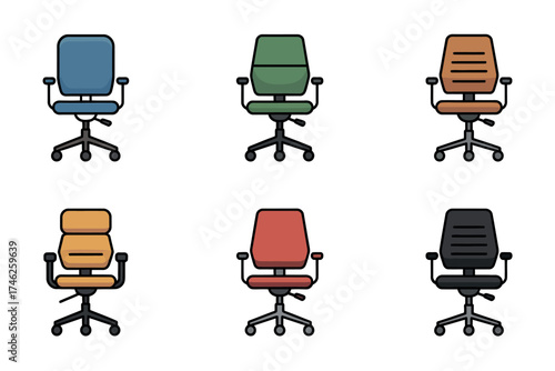 Ergonomic Chair Line Art