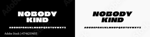Modern Bold Font. Fat Font Uppercase. Editable vector lettering. Poster design, typography, and other graphic design needs. Sport and Technology.	
