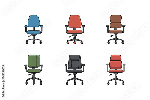 Modern Office Seat Icon