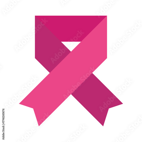 A symbol of awareness and solidarity, this iconic pink ribbon represents the fight against breast cancer, offering hope and support.