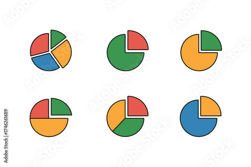 Circular Data Pie Chart Art