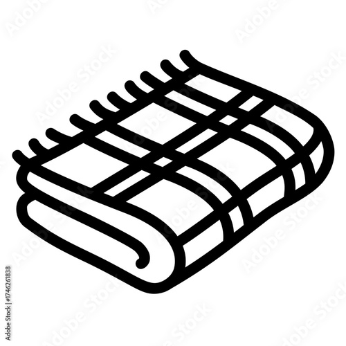 Plaid Blanket Icon