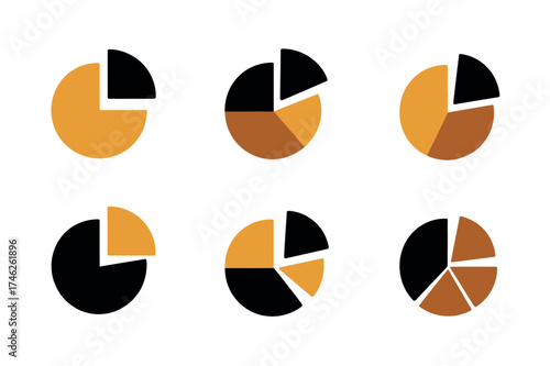 Circular Data Pie Chart Art