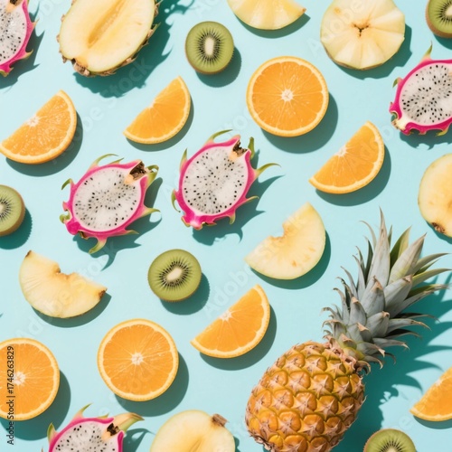 background with fruits