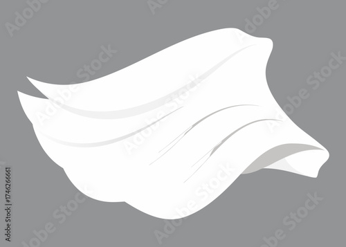 white fabric folds soft shadows texture background