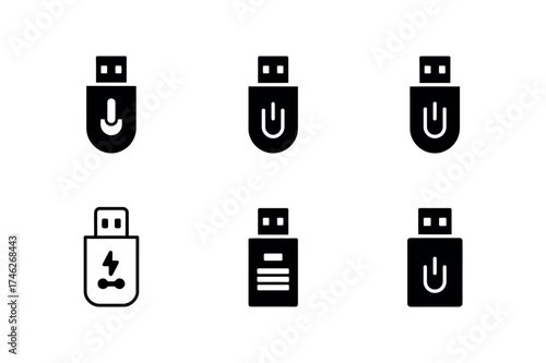 USB Pen Drive Flat Icon