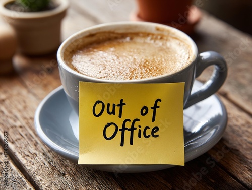 Coffee cup with 