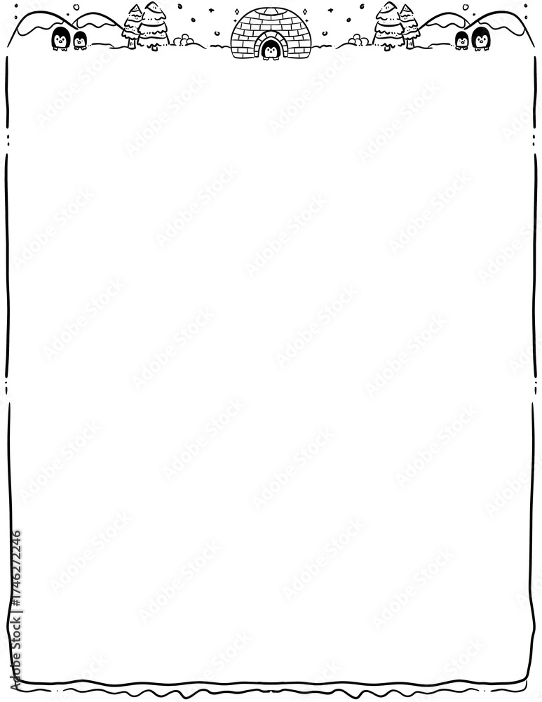 Obraz premium winter Frame