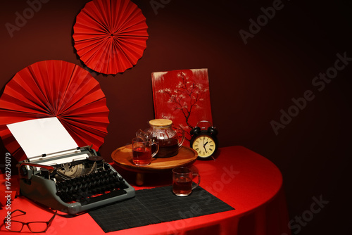 Vintage typewriter, picture...