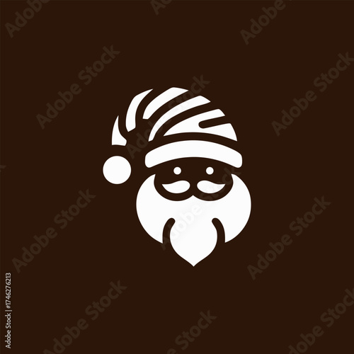 Whimsical Santa Claus Vector Icon Design for Festive