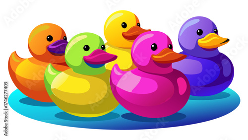 rubber duck and duckling