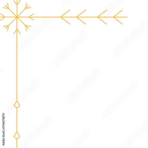 Christmas Snowflake Corner