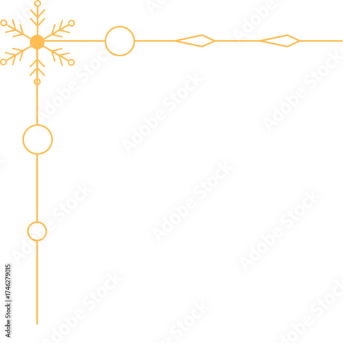 Christmas Snowflake Corner