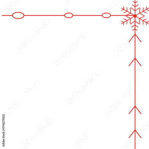 Christmas Snowflake Corner