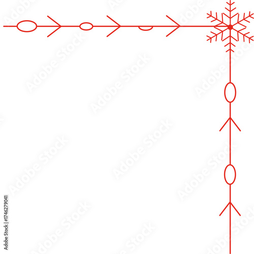 Christmas Snowflake Corner