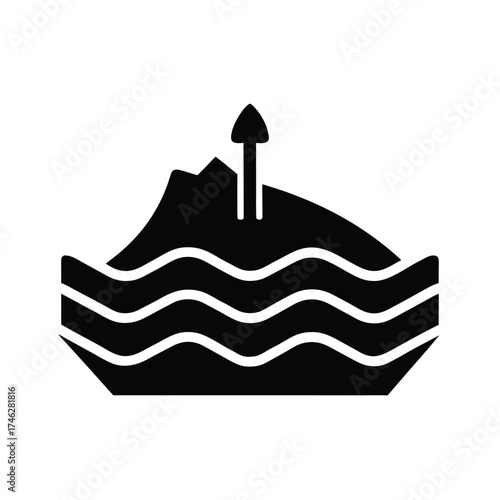 Archaeological Layers Site Icon Vector