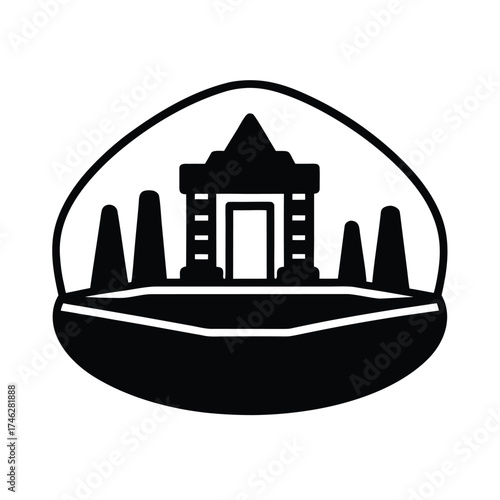 Archaeological Monument Outline Design