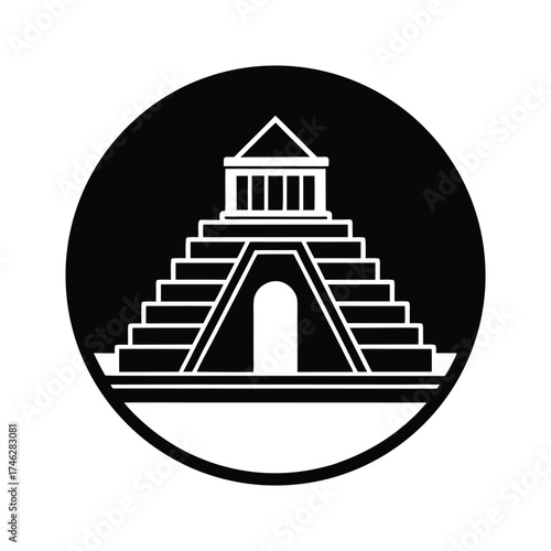Archaeological Structure Icon Outline