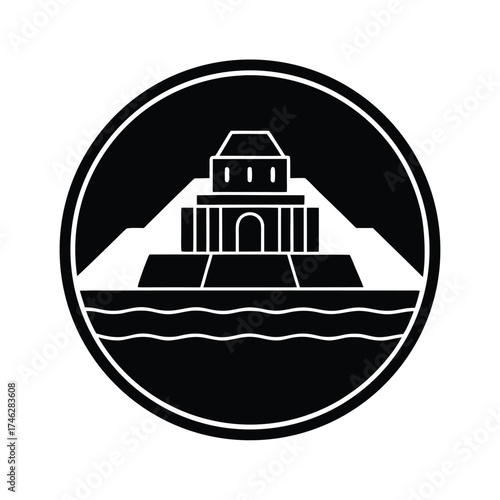 Archaeological Wonder Icon Illustration