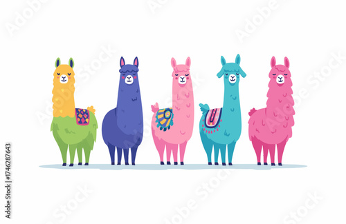 Llama Pack flat illustration