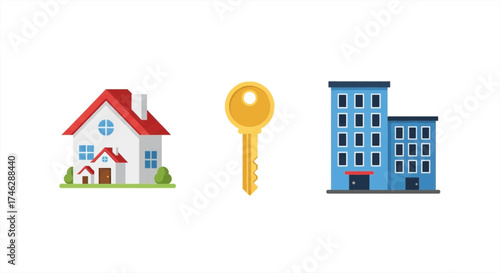 Unlock your dream home or investment property with this iconic key symbol representing real estate success and opportunities