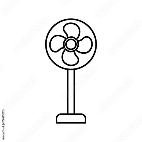 fan isolated on white background