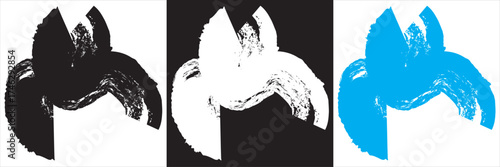 Abstract symmetrical inkblot shapes on black .Set of six abstract symmetrical white inkblot shapes on black background, resembling psychological Rorschach test or mirrored pattern art.
EPS10/AI.
