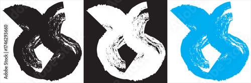 Abstract symmetrical inkblot shapes on black .Set of six abstract symmetrical white inkblot shapes on black background, resembling psychological Rorschach test or mirrored pattern art.
EPS10/AI.
